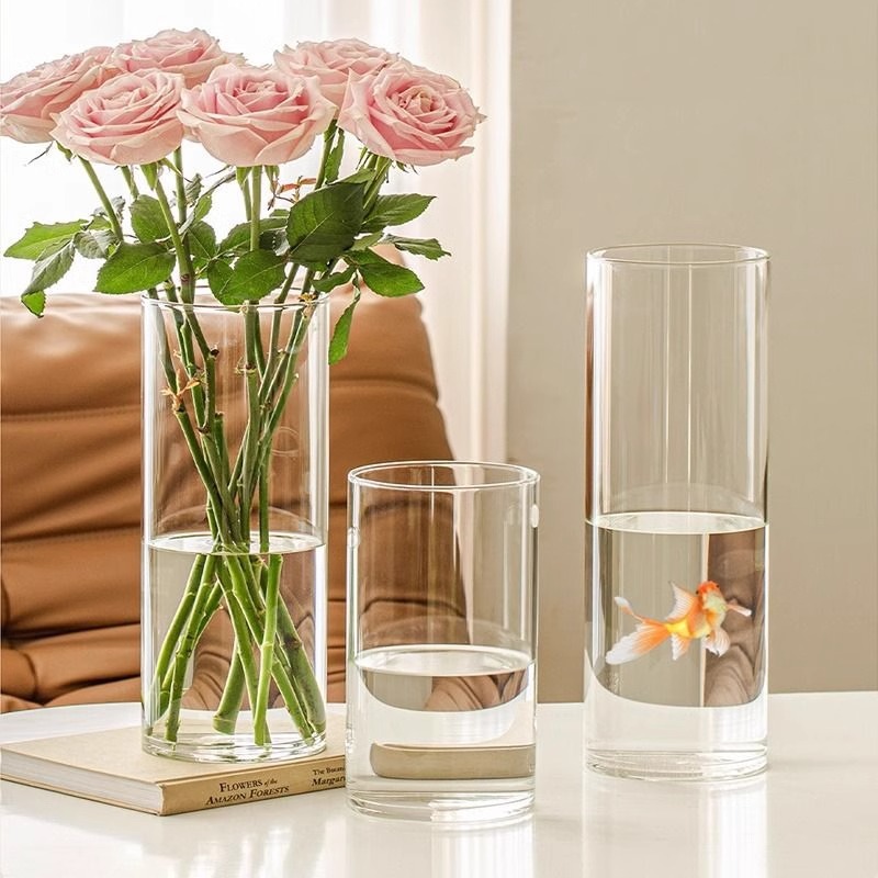 Centerpiece Vase Tall - Acryl heldere cilinder bloemenvaas onbreekbaar hoge