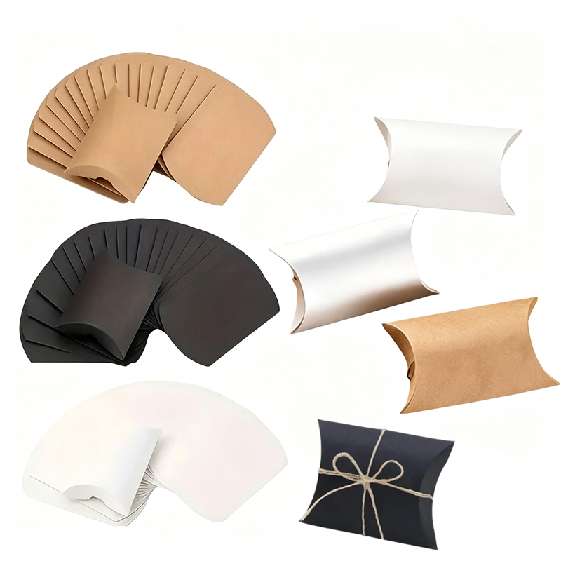 Wedding Supply.Box - 50/100 STUKS Veelkleurig Kraftpapier Kussendoosje Kerst