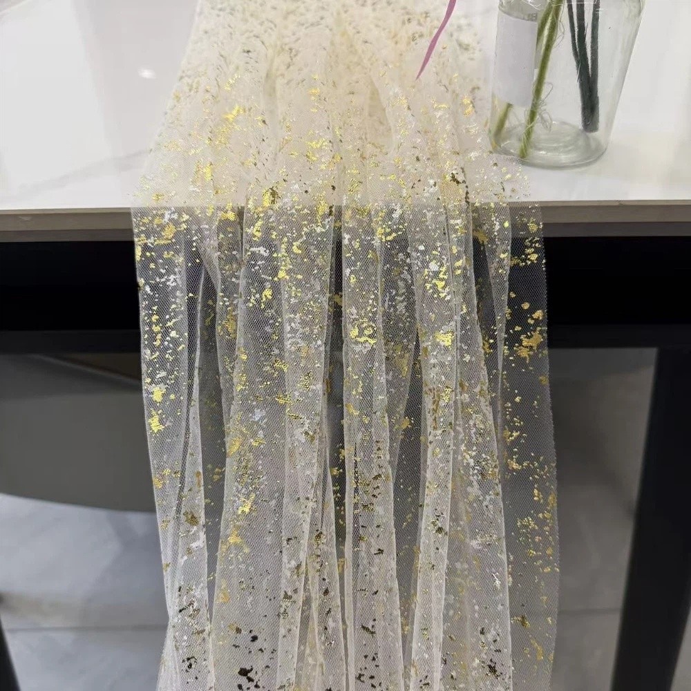 Table Runner Sequin - Gouden pailletten glitter hete stempel tafelvlag,
