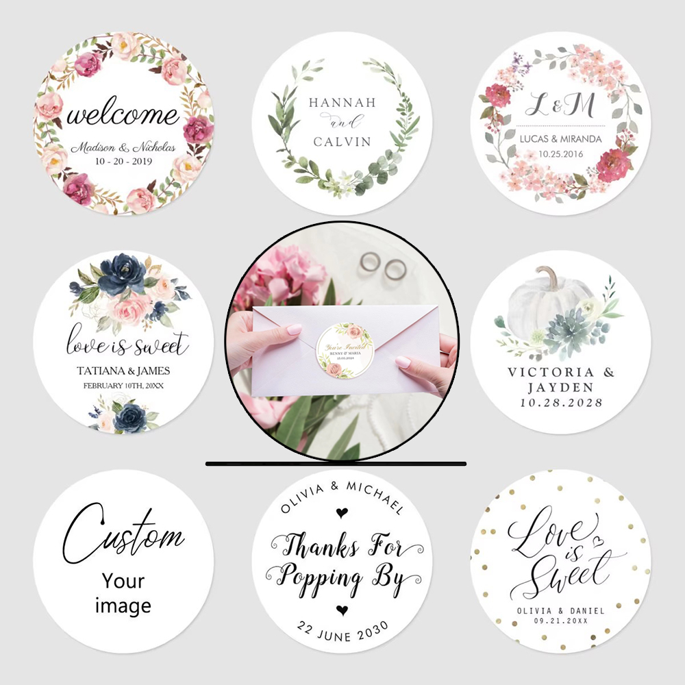 Wedding Supply In Bulk - Gepersonaliseerde stickers voor bruiloften, verjaardagen, doopfeesten