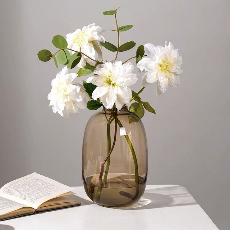 Centerpiece Vase Tall - Transparante glazen vaas, kantoordecoratie, hydrocultuur bloempot