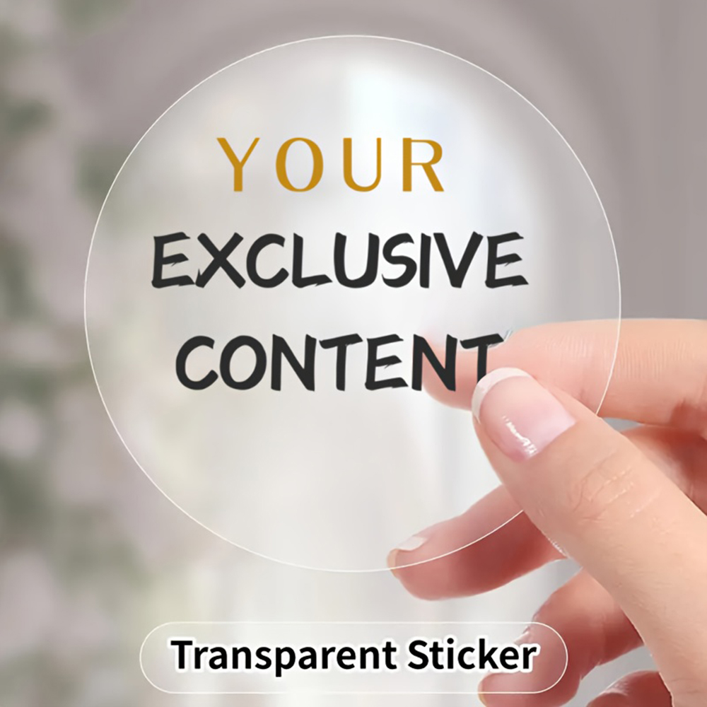 Wedding Supply In Bulk - Gepersonaliseerde Transparante Ronde Stickers voor Bruiloften,