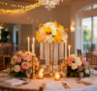 Centerpiece Vase Tall - 12 stuks luxe kristallen bloemenstandaard bruiloft