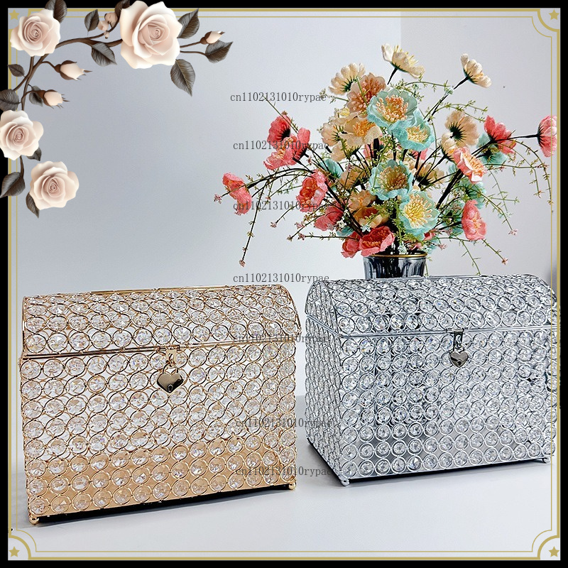 Wedding Supply.Box - Kristallen sieradendoosje, spaarpot, Europese piratenkist, opbergdoos