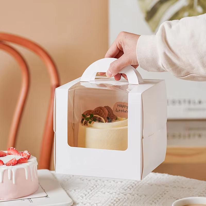 Wedding Packaging - 4-inch taartverpakkingsdoos, snoep- en koekjesdoos, verpakkingsdoos