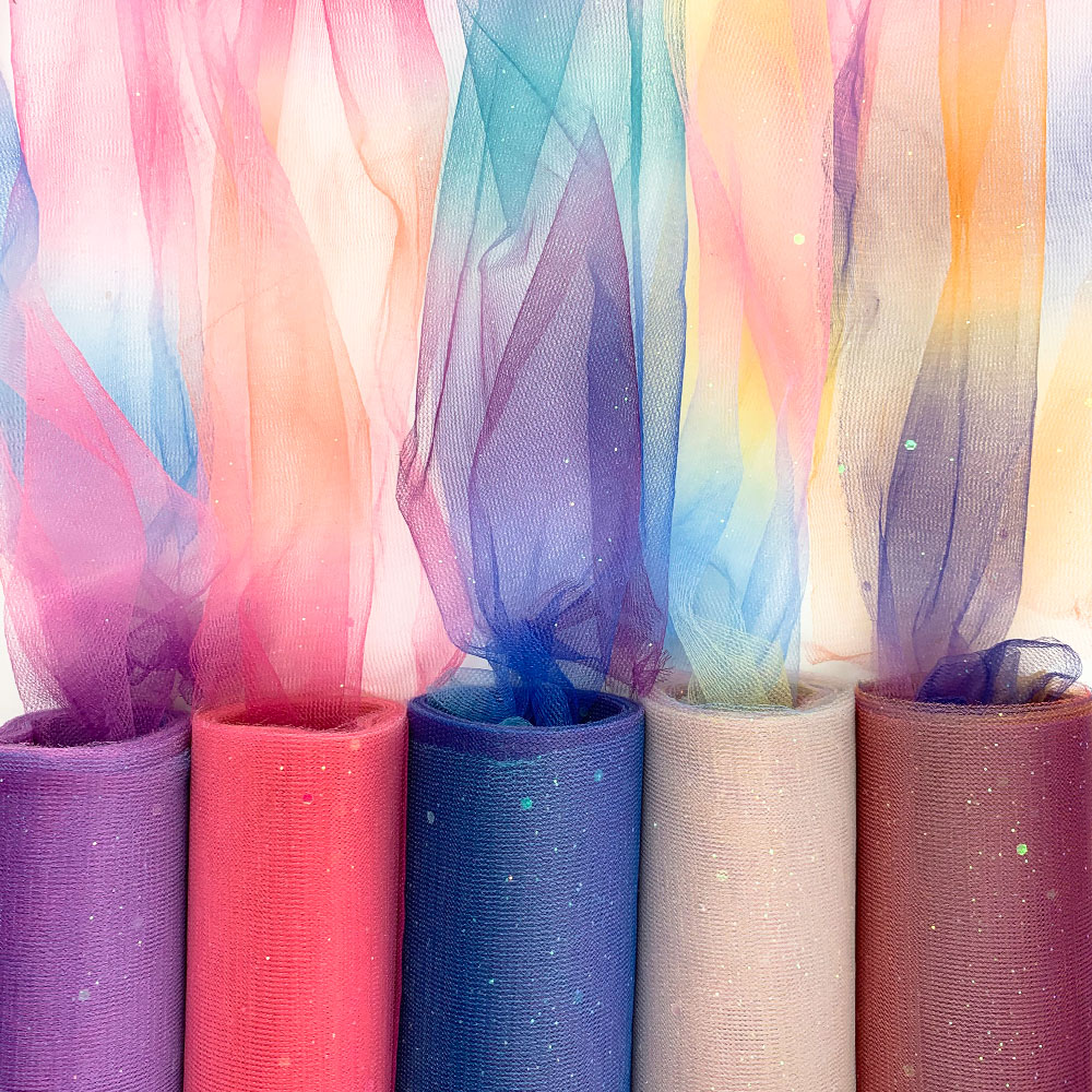 10Yards Rainbow Glitter Tule R - Table Runner Sequin recensie en prijs