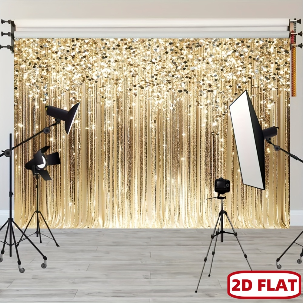 Gouden Pailletten Gordijn 2D P - Wedding Backdrop Curtain recensie en prijs