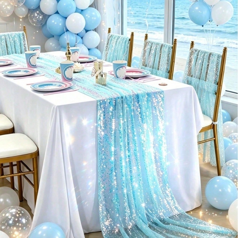 Decoratieve tafelloper, tafell - Table Runner Sequin recensie en prijs
