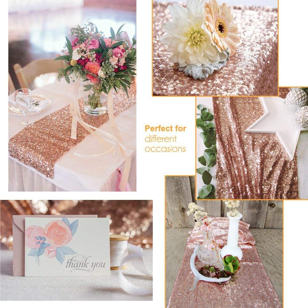 LICE-Sparkly Rose Gold Sequin  - Table Runner Sequin recensie en prijs
