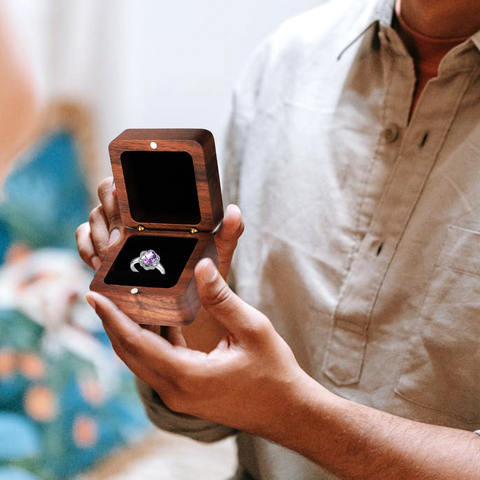 Luxe houten ringendoos, een ve - Wedding Solution recensie en prijs