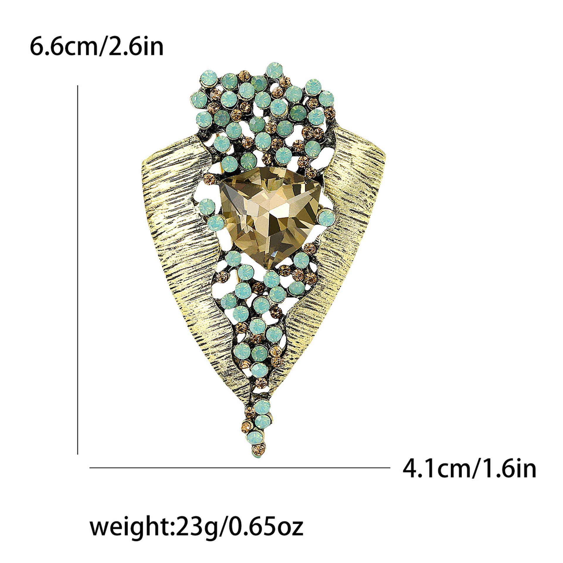 Vintage creatieve broche, hoog - Suit Supply Wedding Party recensie en prijs