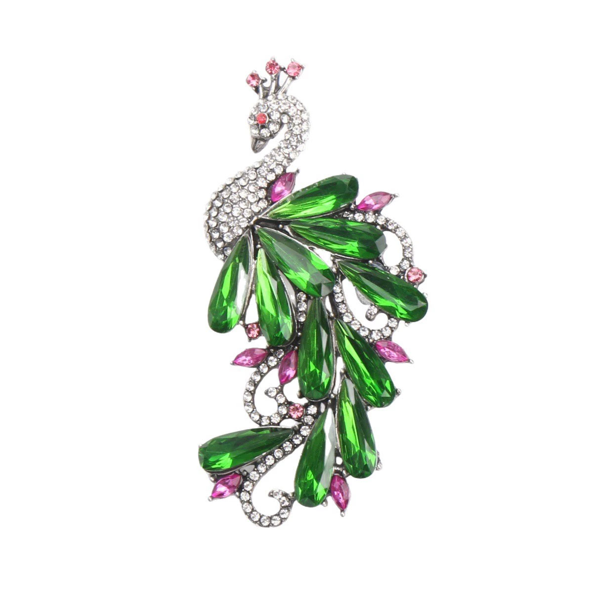 Luxe strass pauw broche pin vo - Suit Supply Wedding Party recensie en prijs