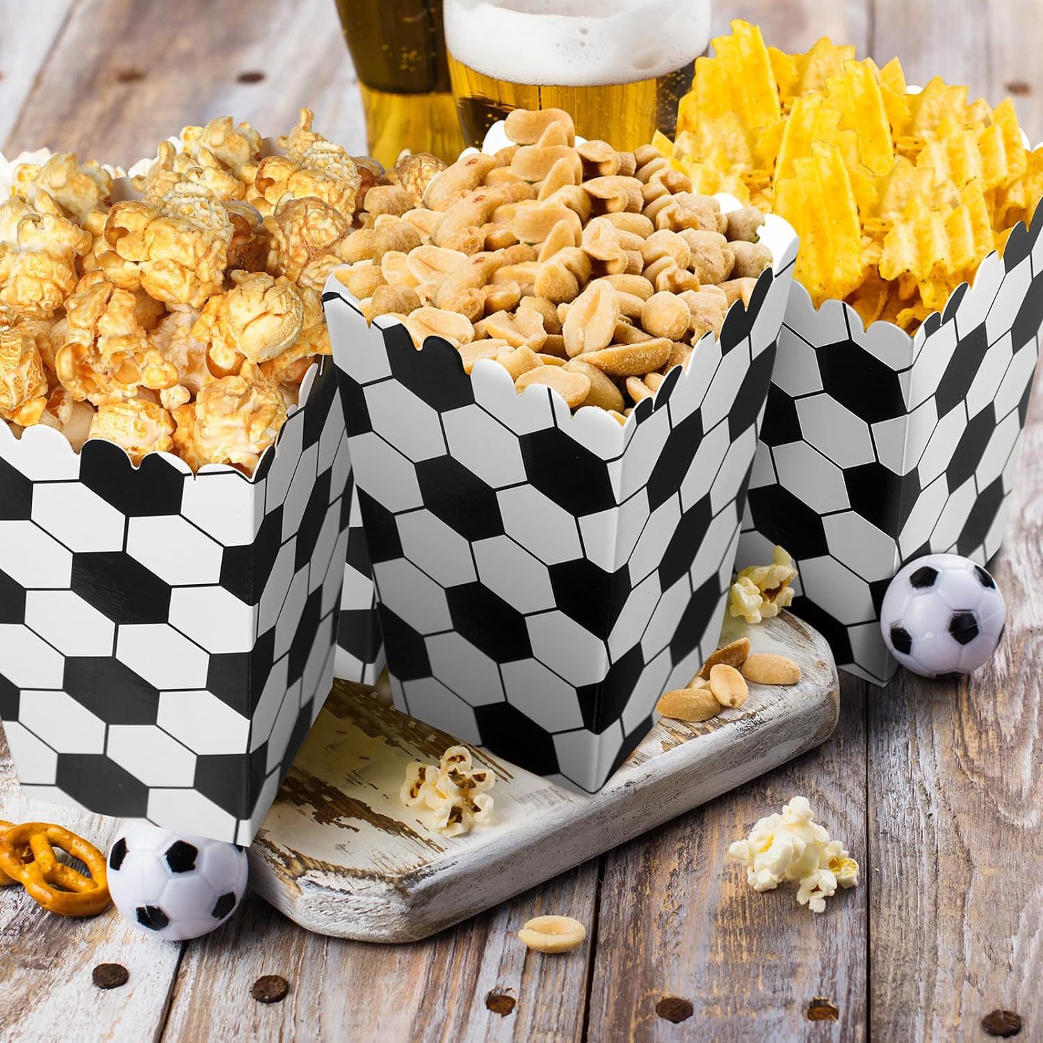 6/18 Stuks Voetbal Popcorn Doz - Wedding Supply.Box recensie en prijs